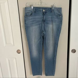 Westport Light Wash Ankle Blue Jeans
